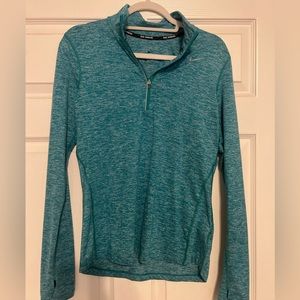 Green Nike dry fit pullover, size small